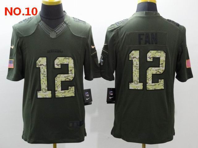 Men's Seattle Seahawks 12th Fan Jersey NO.10;